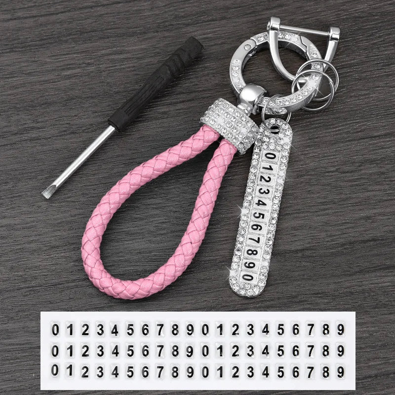License Plate Keychain (Silver Edges)